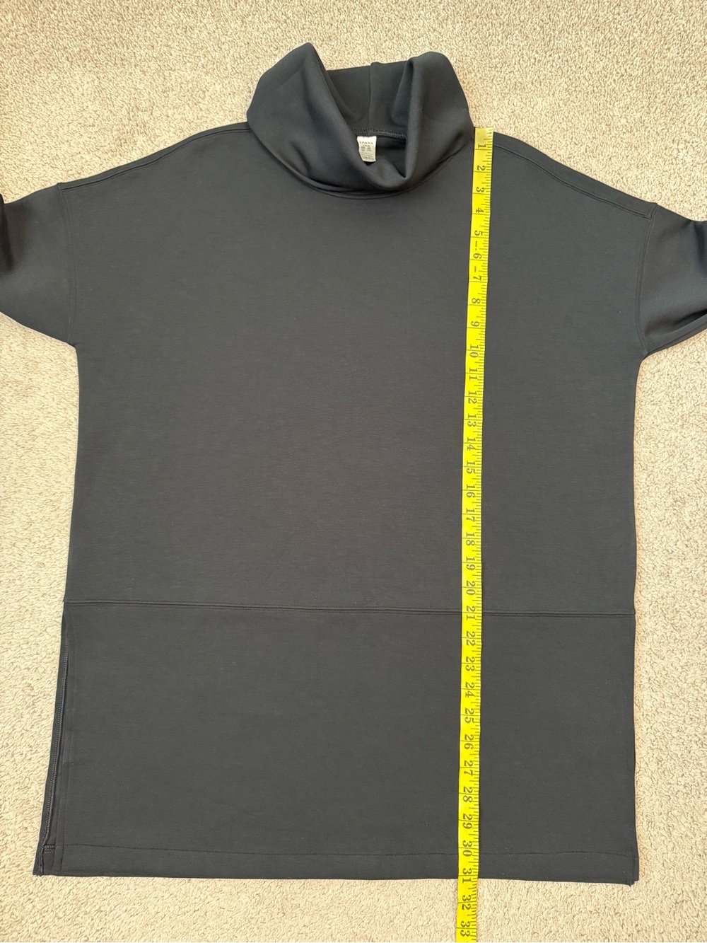 Spanx AirEssentials Turtleneck Tunic Top Black L - Picture 10 of 10